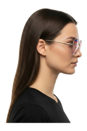 Lunettes de soleil aviateur Femme Or rose 60 mm