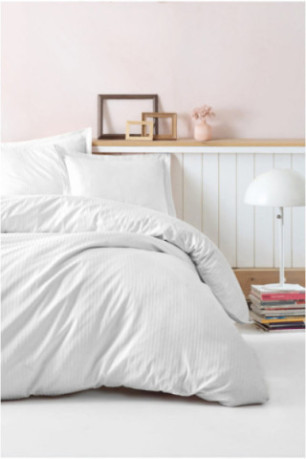 Ensemble housse de couette en satin - 240x220cm