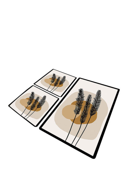 Ensemble de tapis de bain (3 pièces) - Multicolore