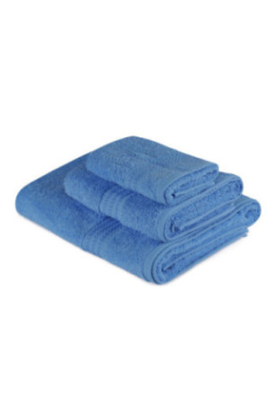 Ensemble de serviettes (3 pièces) - Bleu