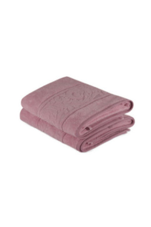 Ensemble de serviettes de bain (2 pièces) - Rose