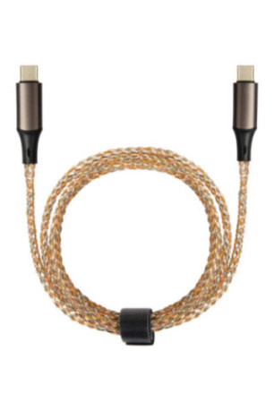 Câble lumineux USB-C vers USB-C charge rapide Noir 1 m
