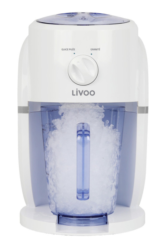 Appareil 2 en 1 granités et glace pilée Blanc et bleu 1.1 L