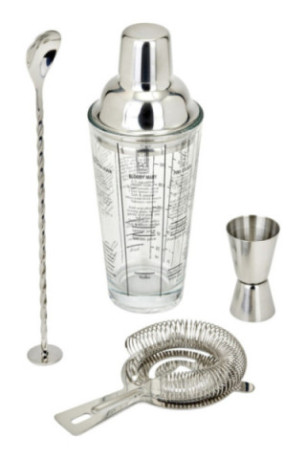 Set à cocktails Argent 400 ml