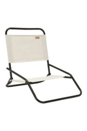 Chaise de plage pliable Noir