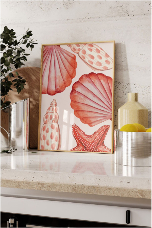Tableau encadré décoratif - Multicolore
