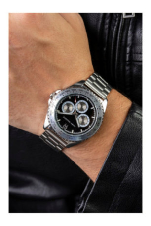 Montre Quartz Homme - Silver/Silver/Black sunray