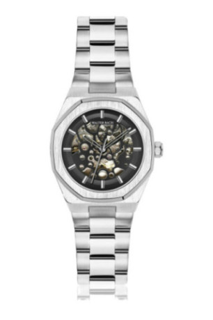 Montre Automatique Homme - Silver/Silver/Black