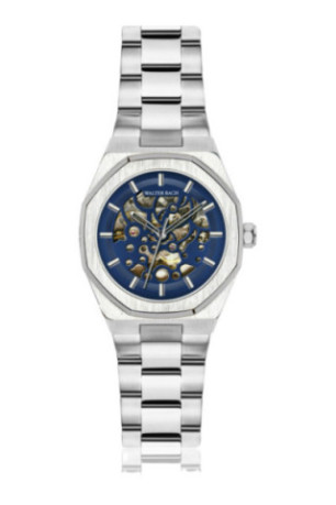 Montre Automatique Homme - Silver/Silver/Blue