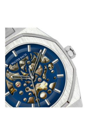 Montre Automatique Homme - Silver/Silver/Blue