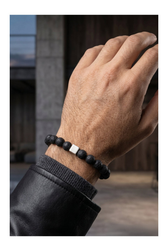 Bracelet - Black/ silver