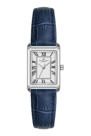Montre Quartz - Femme - Silver/Croco dark blue/White