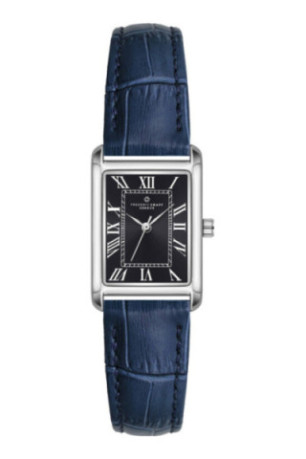Montre Quartz - Femme - Silver/Croco dark blue/Black