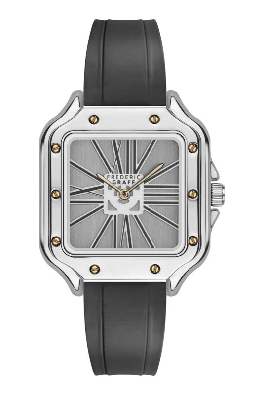 Montre Quartz - Homme - Silver/Black/Grey brushed
