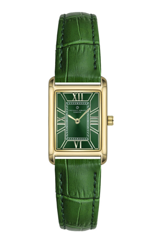 Montre Quartz - Femme - Gold/Croco green/Green sunray