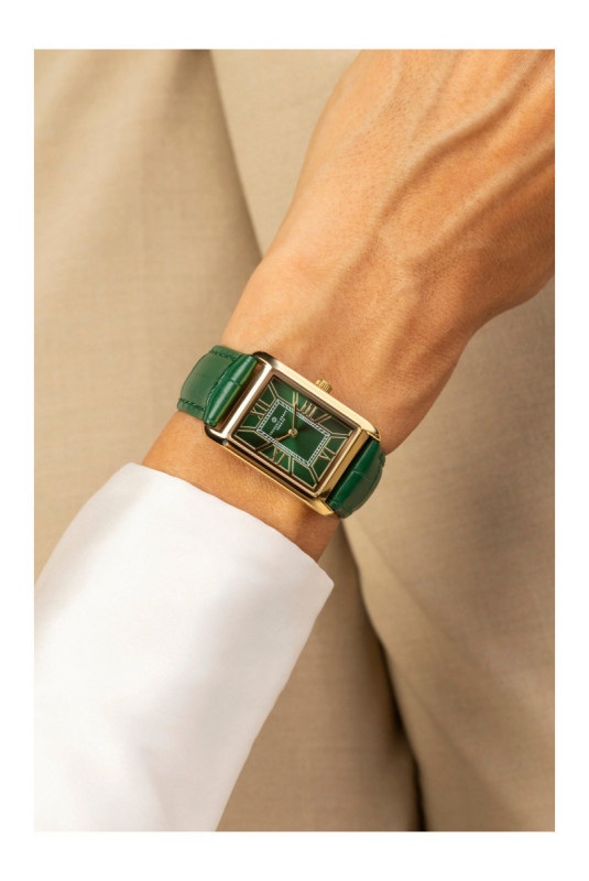 Montre Quartz - Femme - Gold/Croco green/Green sunray