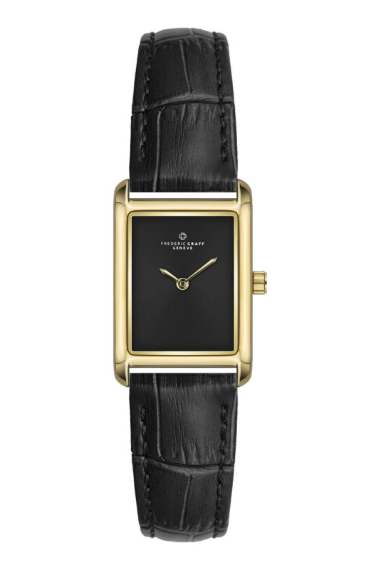 Montre Quartz - Femme - Gold/Croco black/Matt black