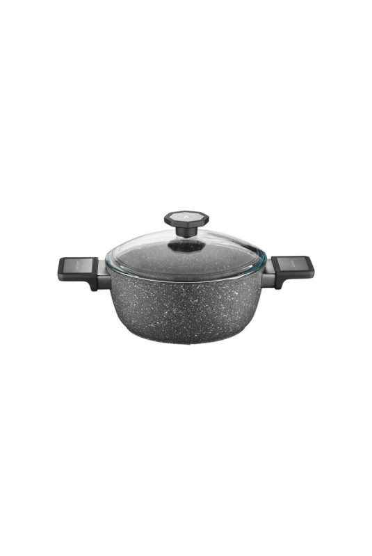 Ensemble de casseroles (7 pièces) - Noir