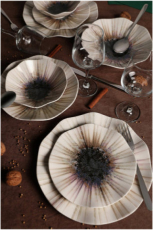 Service de table (24 pièces) - Multicolore