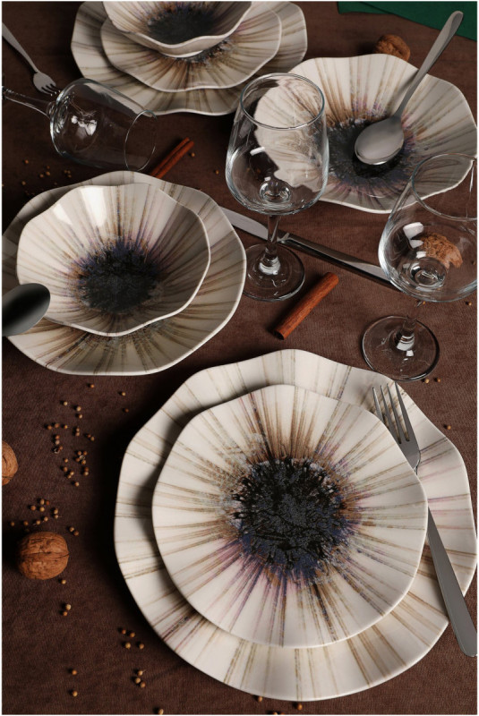 Service de table (24 pièces) - Multicolore