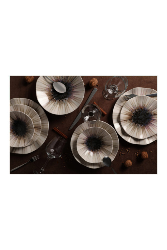 Service de table (24 pièces) - Multicolore