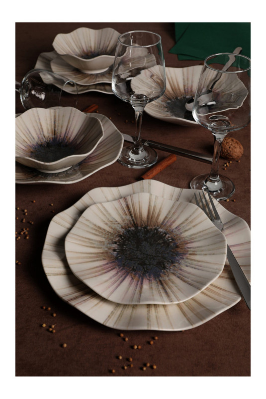 Service de table (24 pièces) - Multicolore