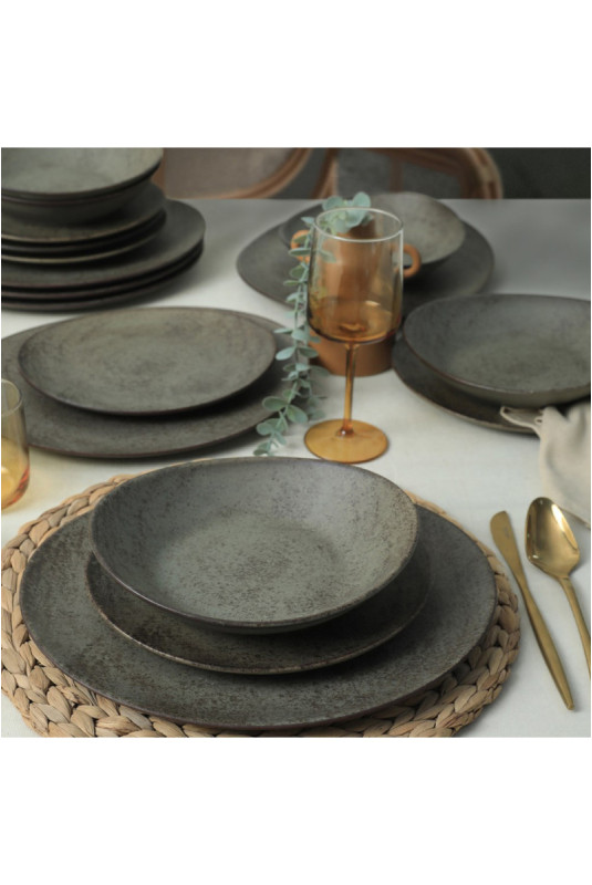 Service de table (18 pièces) - Noir