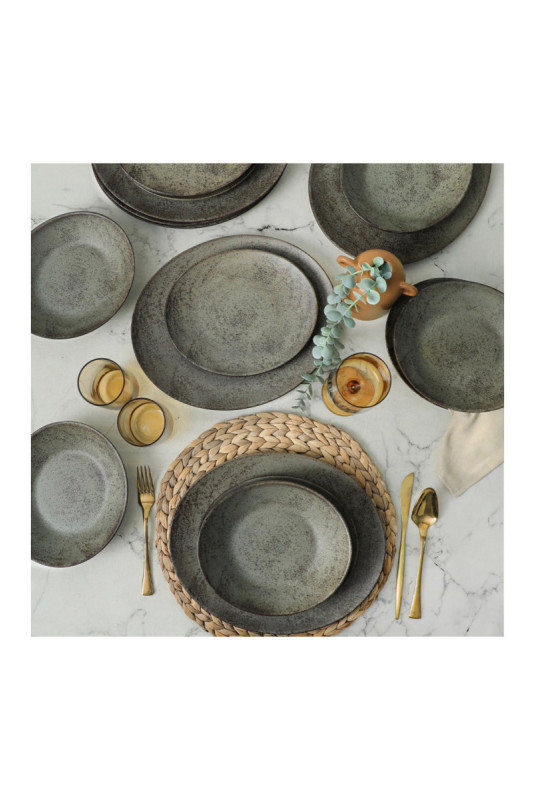 Service de table (18 pièces) - Noir