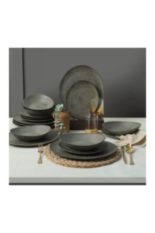 Service de table (18 pièces) - Noir
