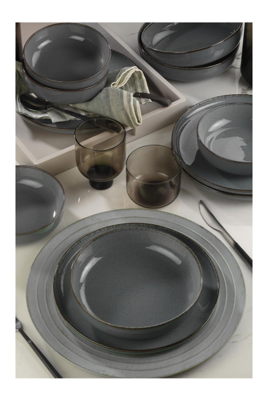 Service de table (12 pièces) - Bleu