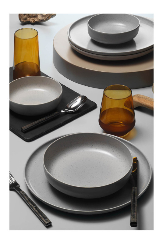 Service de table (18 pièces) - Gris