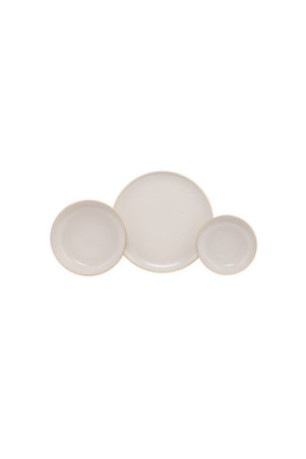 Service de table (18 pièces) - Crème dorée