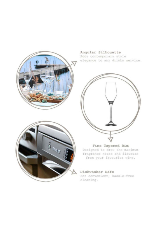 Ensemble de verres à vin (6 pièces) - Transparent