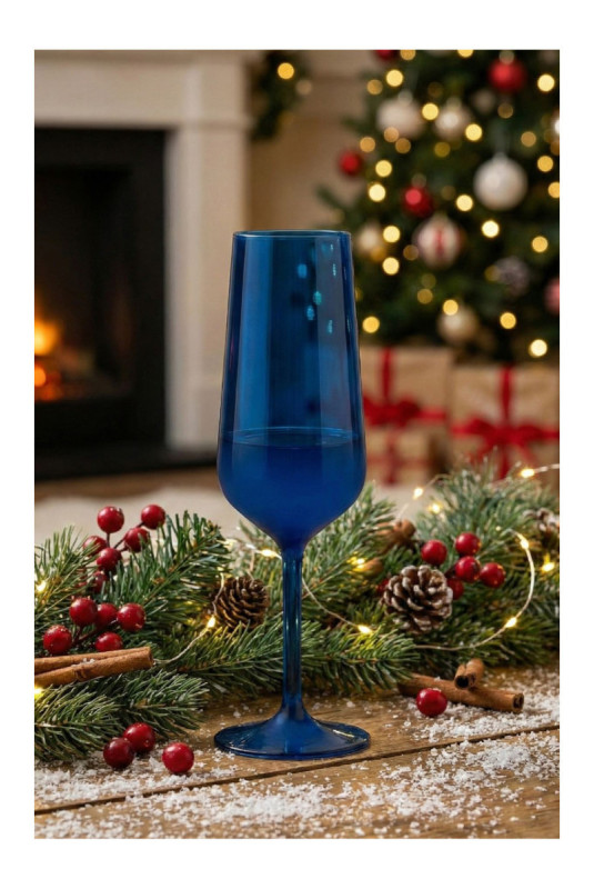 Ensemble de verres à champagne (2 pièces) - Bleu