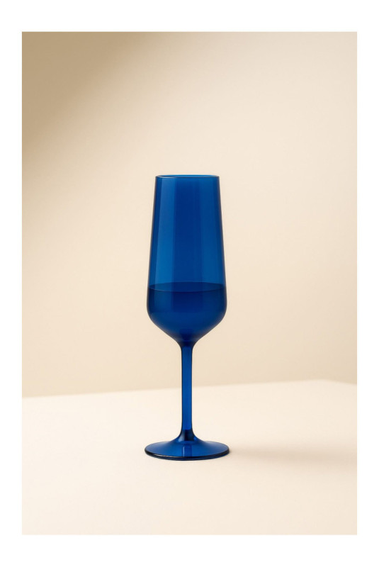 Ensemble de verres à champagne (2 pièces) - Bleu
