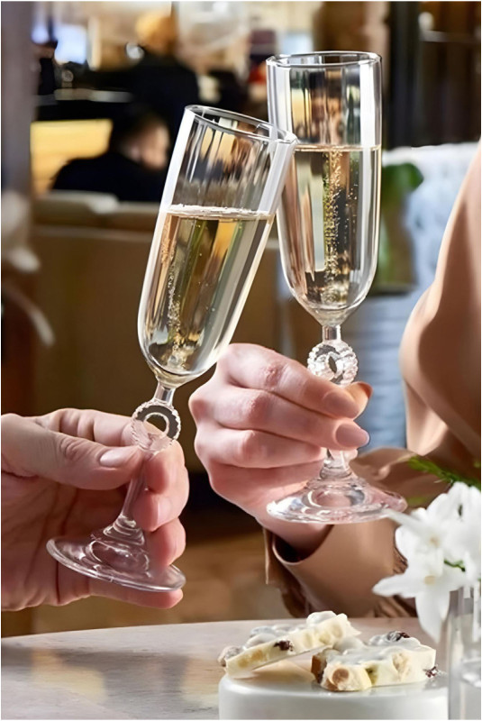 Ensemble de verres à champagne (6 pièces) - Transparent
