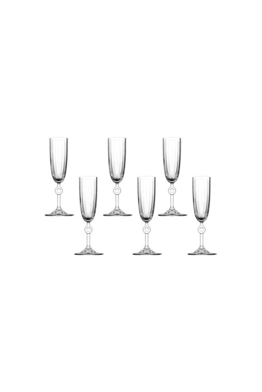 Ensemble de verres à champagne (6 pièces) - Transparent