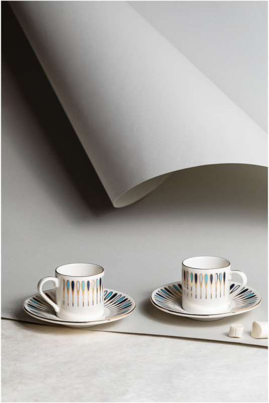 Ensemble de tasses à café (4 pièces) - Multicolore