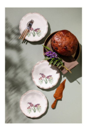 Service d'assiettes à dessert (6 pièces) - Multicolore