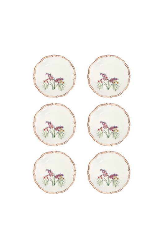 Service d'assiettes à dessert (6 pièces) - Multicolore