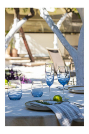 Ensemble de verres à champagne (4 pièces) - Bleu