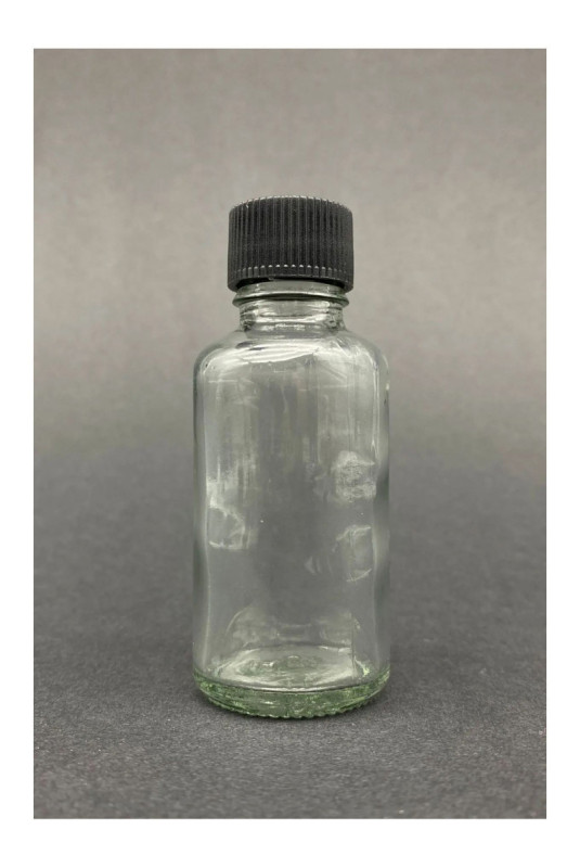 Ensemble de bouteilles en verre (6 pièces) - Noir transparent