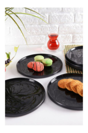 Service d'assiettes à dessert (6 pièces) - Anthracite