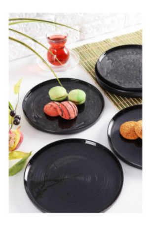 Service d'assiettes à dessert (6 pièces) - Anthracite