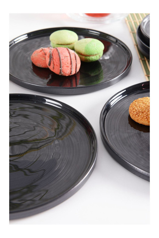 Service d'assiettes à dessert (6 pièces) - Anthracite