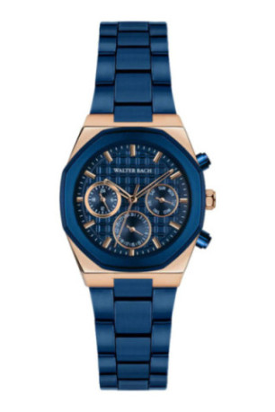 Montre Quartz - Homme - Rose gold/Blue matte/Blue textured