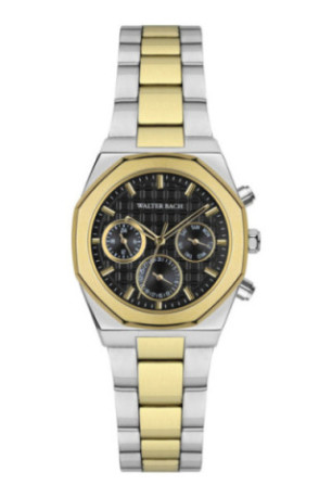 Montre Quartz - Homme - Silver/Silver + rose gold/Black textured