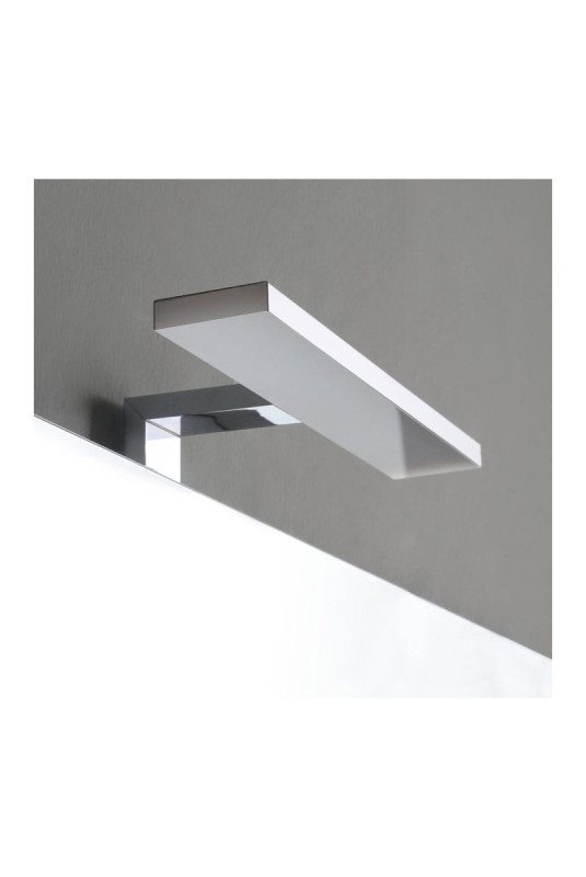 Meuble de salle de bain suspendu avec double vasque et miroir Belize Chêne 120 cm