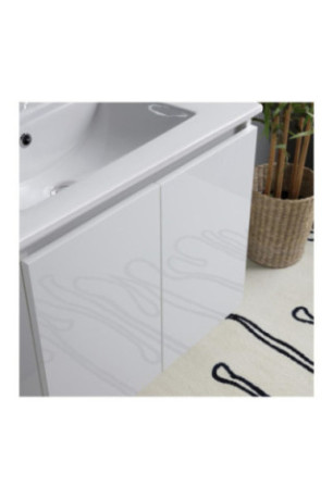 Meuble de salle de bain Baltimora Blanc brillant 60 cm