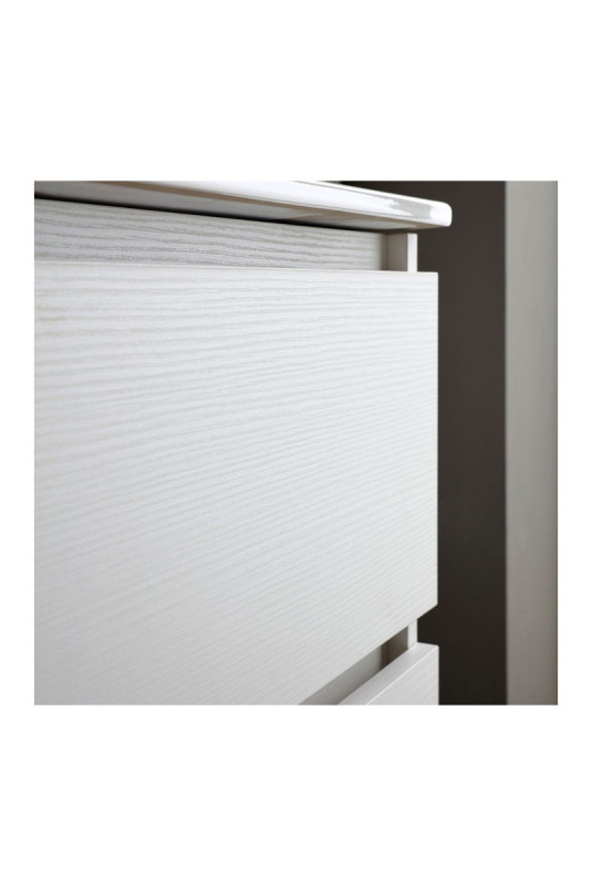 Meuble sous-vasque avec vasque en céramique Bali Blanc 80 cm
